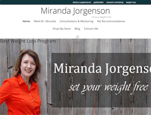 Tablet Screenshot of mirandajorgenson.com
